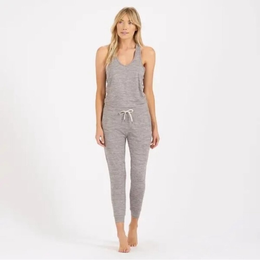 Vuori Heathered Grey Jumpsuit